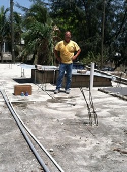 Jamie on the rooftop of Lighthouse Mission Orphanage In Haiti